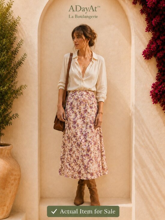 BTFBM Dresses & Skirts - NWT Romantic Floral Satin Maxi Skirt Cottagecore Bohemian Fest Slip Medium BTFBM